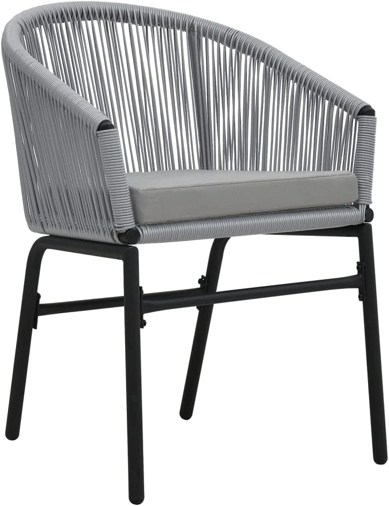 vidaXL Bistroset 3-TLG. mit Kissen Balkonset Gartenmöbel Sitzgruppe Balkonmöbel Garnitur Gartenset B