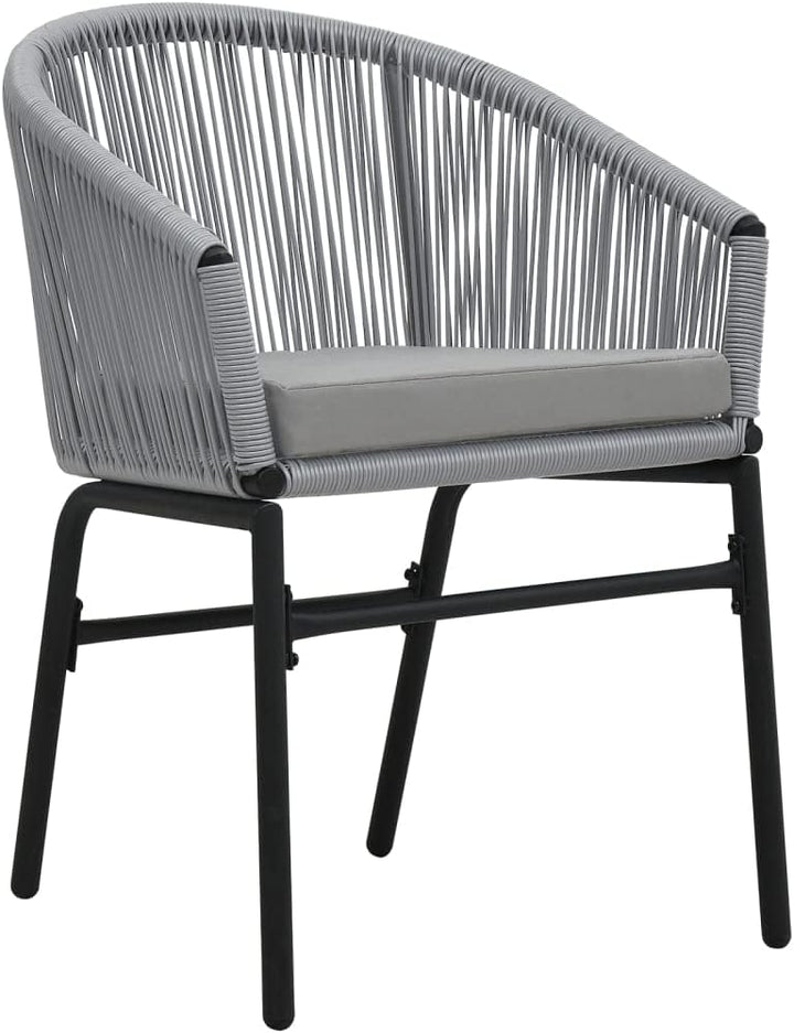 vidaXL Bistroset 3-TLG. mit Kissen Balkonset Gartenmöbel Sitzgruppe Balkonmöbel Garnitur Gartenset B