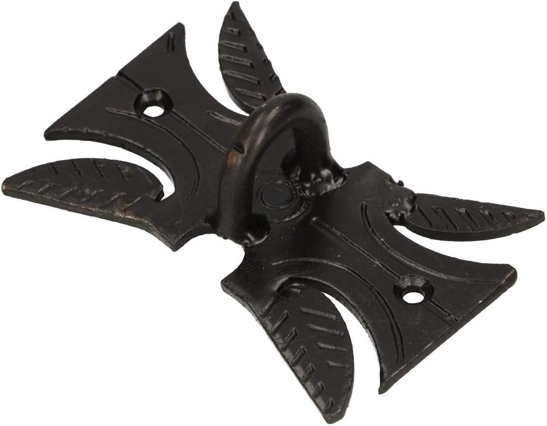 KOTARBAU Torriegel 320 mm mit Vorhängeschloss Bolzenriegel Torschieber Pulverbeschichtet Schwarz Sch