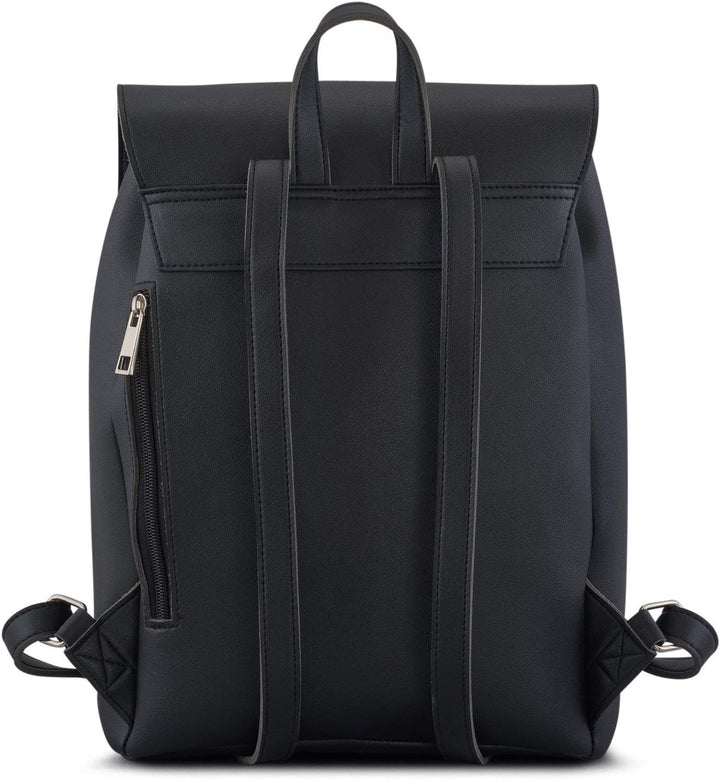 Expatrié Rucksack Damen Elegant Schwarz - Noelle - Moderner Lederrucksack Für City, Business, Uni -