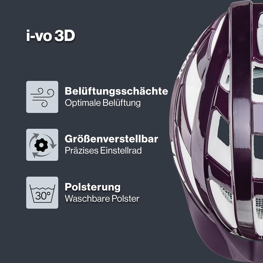 uvex i-vo 3D - leichter Allround-Helm für Damen und Herren - individuelle Grössenanpassung - erweite