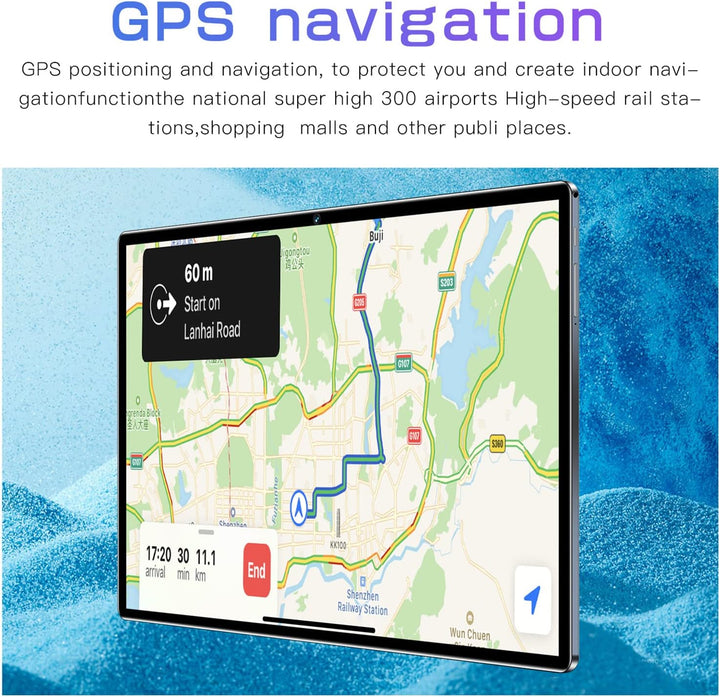 10,1-Zoll-Tablet-PC Silber, 5 G WiFi, Sprechender Tablet-PC, 1960 X 1080 HD-IPS-Display, 6 GB 128 GB