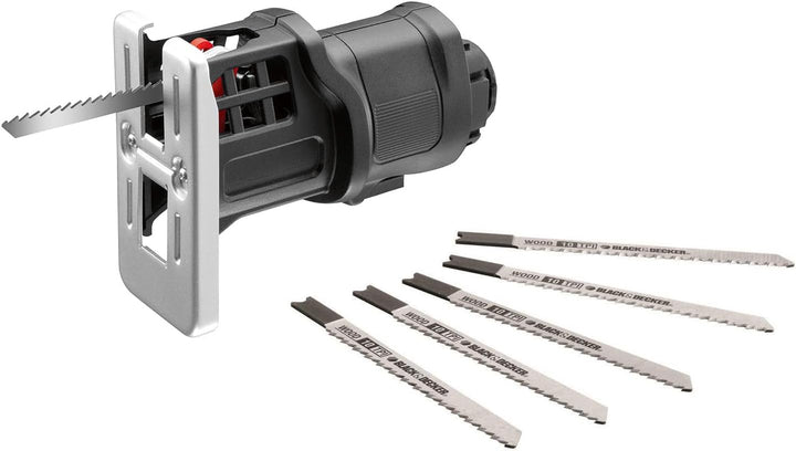 Black+Decker Multievo Stichsägen-Kopf (14,4V Multifunktionswerkzeug-Zubehör, 0-2500 Hübe pro Minute,