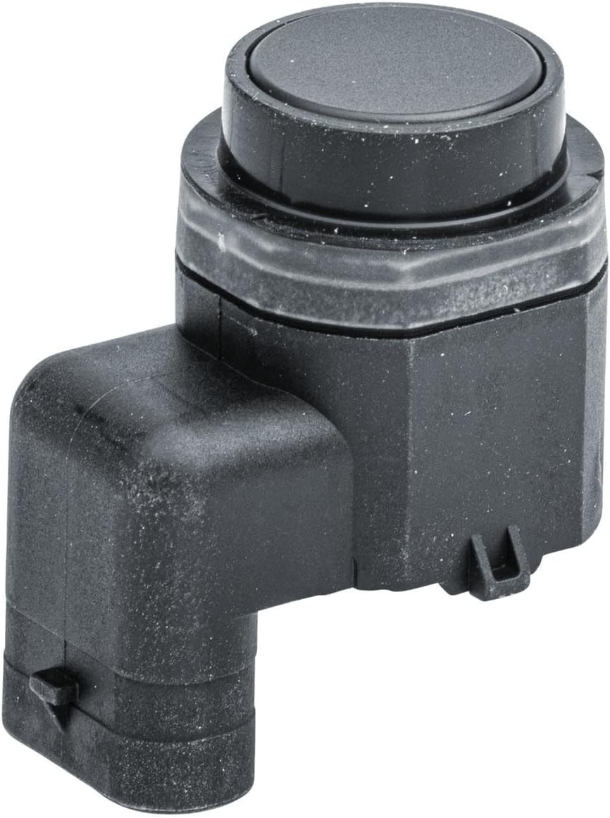 HELLA 6PX 358 141-271 Sensor, Einparkhilfe - gewinkelt - 3-polig - gesteckt - lackierbar - mit Befes
