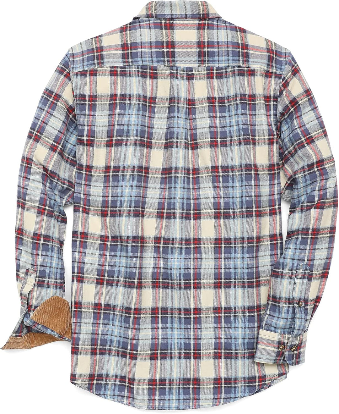 Dubinik® Flanellhemd Herren Kariert Flanellhemden Langarm Casual Button Down Freizeithemd Mit Brustt