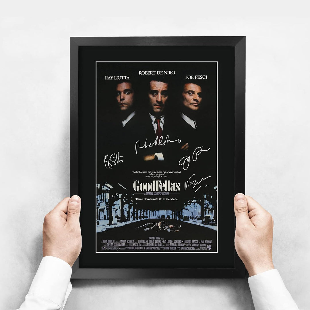 HWC Trading Goodfellas A3 Gerahmte Signiert Gedruckt Autogramme Bild Druck-Fotoanzeige Geschenk Für