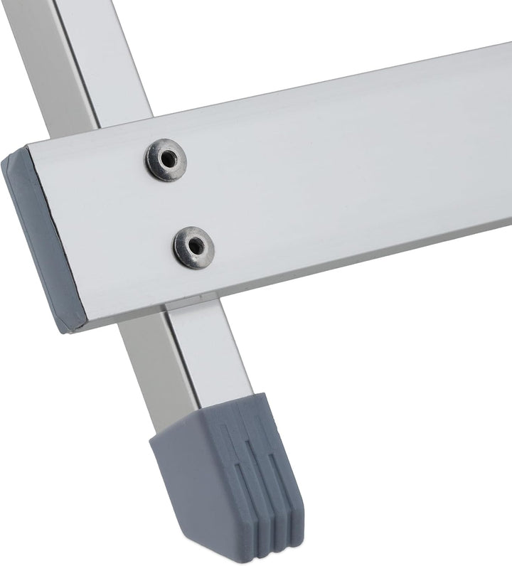 Relaxdays Klapptisch, wetterfest, Beistelltisch HBT: 61 x 49,5 x 47,5 cm für den Garten, robustes Al