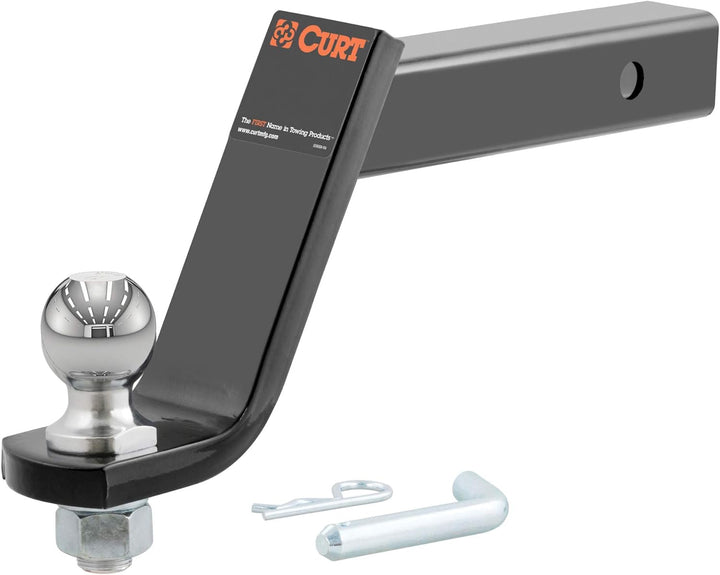 CURT 45064 Anhängerkupplung mit 5,1 cm Kugel und Stift, passend für 5,1 cm Empfänger, 3,4 kg, 15,2 c