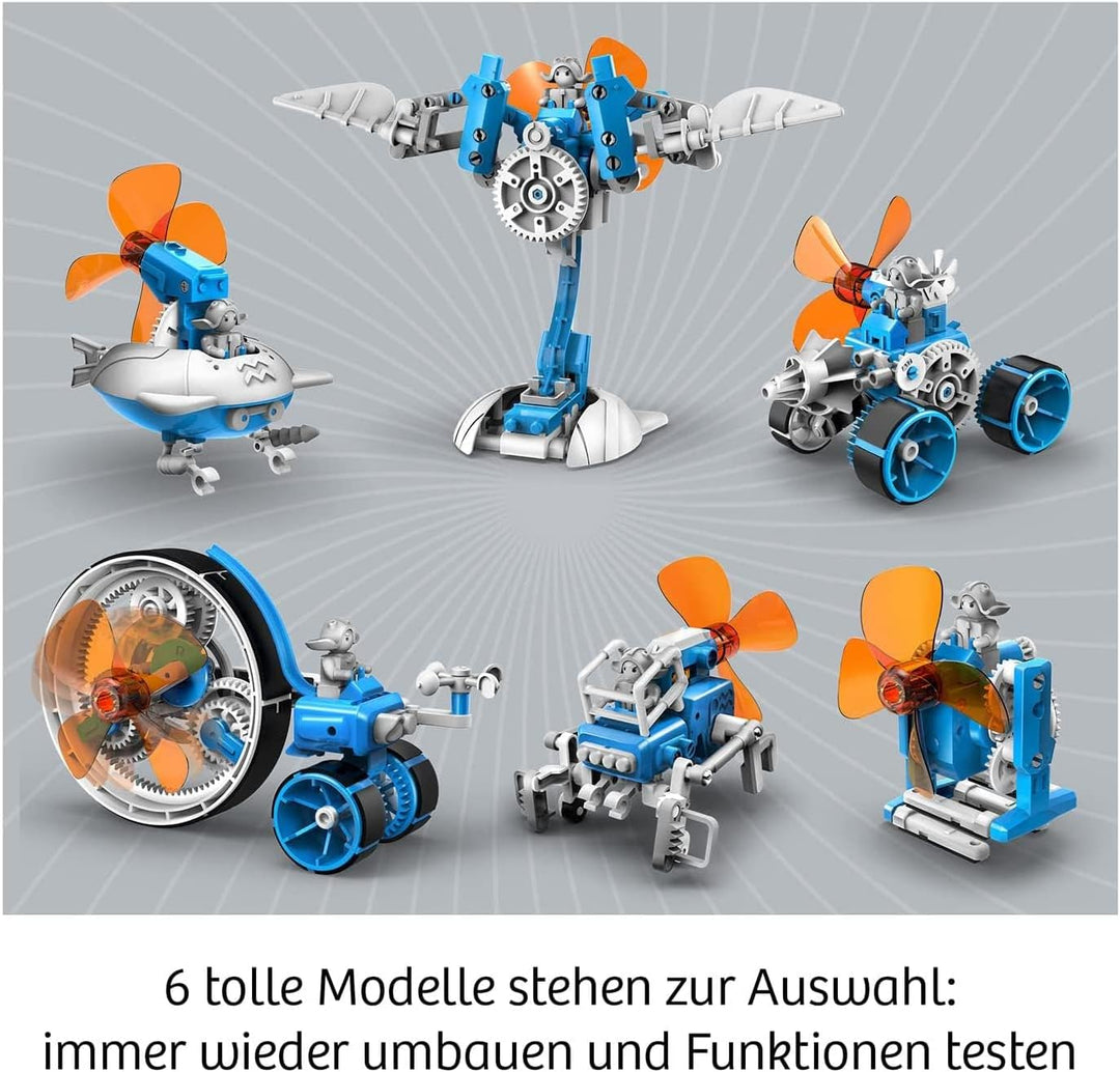 KOSMOS 621056 Wind Bots, Experimentieren mit erneuerbaren Energien für Kinder ab 8 Jahren, Bausatz f