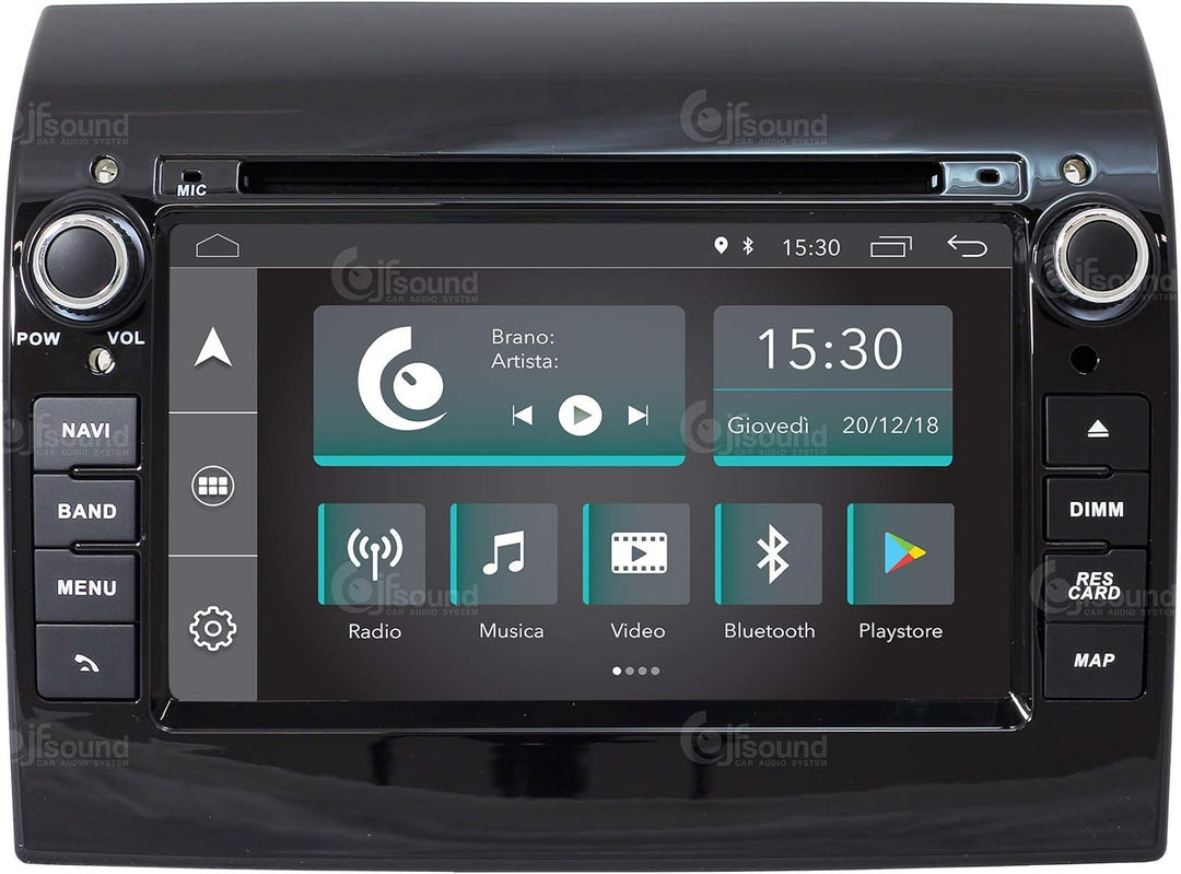 Costum fit Autoradio für Ducato 290 Android GPS Bluetooth WiFi Dab USB Full HD Touchscreen Display 7