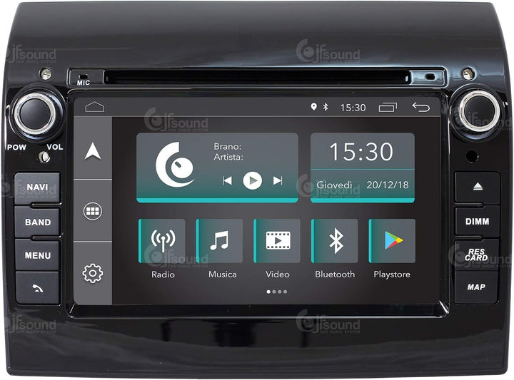 Costum fit Autoradio für Ducato 290 Android GPS Bluetooth WiFi Dab USB Full HD Touchscreen Display 7