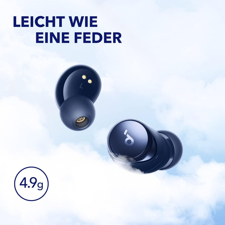 soundcore Anker Space A40, Kopfhörer kabellos, Automatische Geräuschunterdrückung bis 98%, 50h Wiede