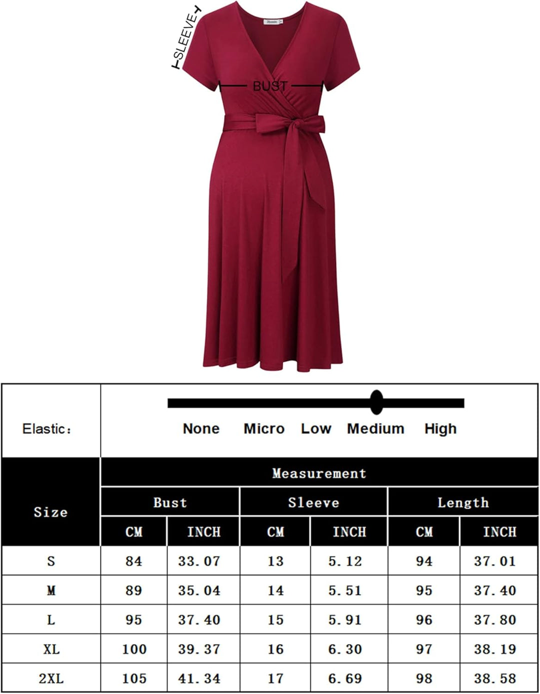 KOJOOIN Damen Umstandskleid Schwangerschafts Kleid für Schwangere Stillkleid V-Ausschnitt Langarm mi