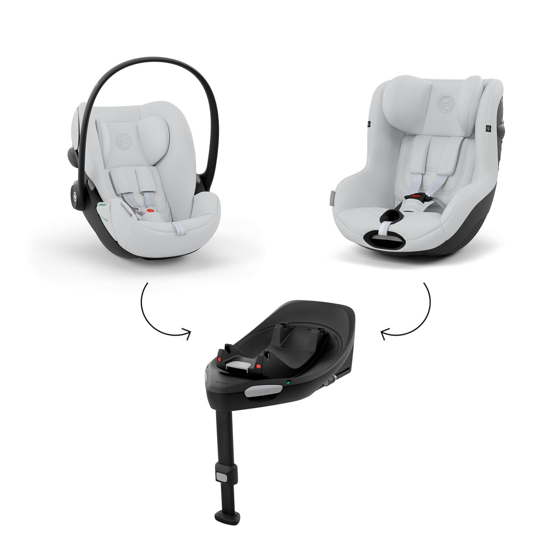 CYBEX Gold Babyschale Cloud G i-Size Comfort, Inkl. Neugeboreneneinlage, Ab Geburt bis ca. 24 Monate
