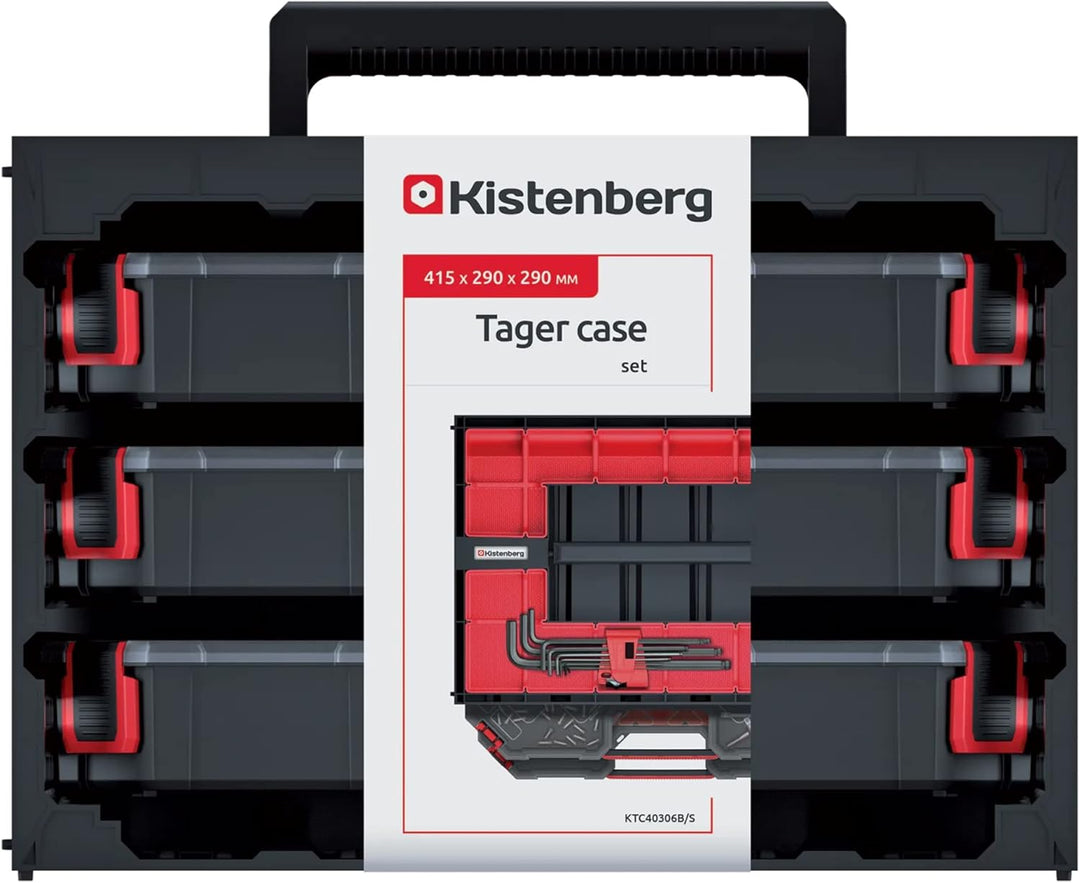 Kistenberg Sortimentskasten SET Werkzeugkoffer Sortierbox Kleinteilemagazin (inklusive 3x Sortiments