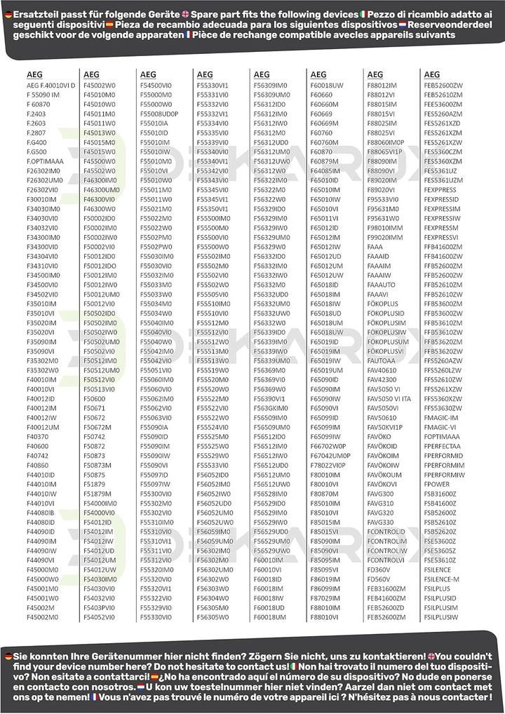 DEKAROX Türdichtung Gummidichtung dreiseitig passend für Electrolux AEG Zanker Juno 117126544/8 1171