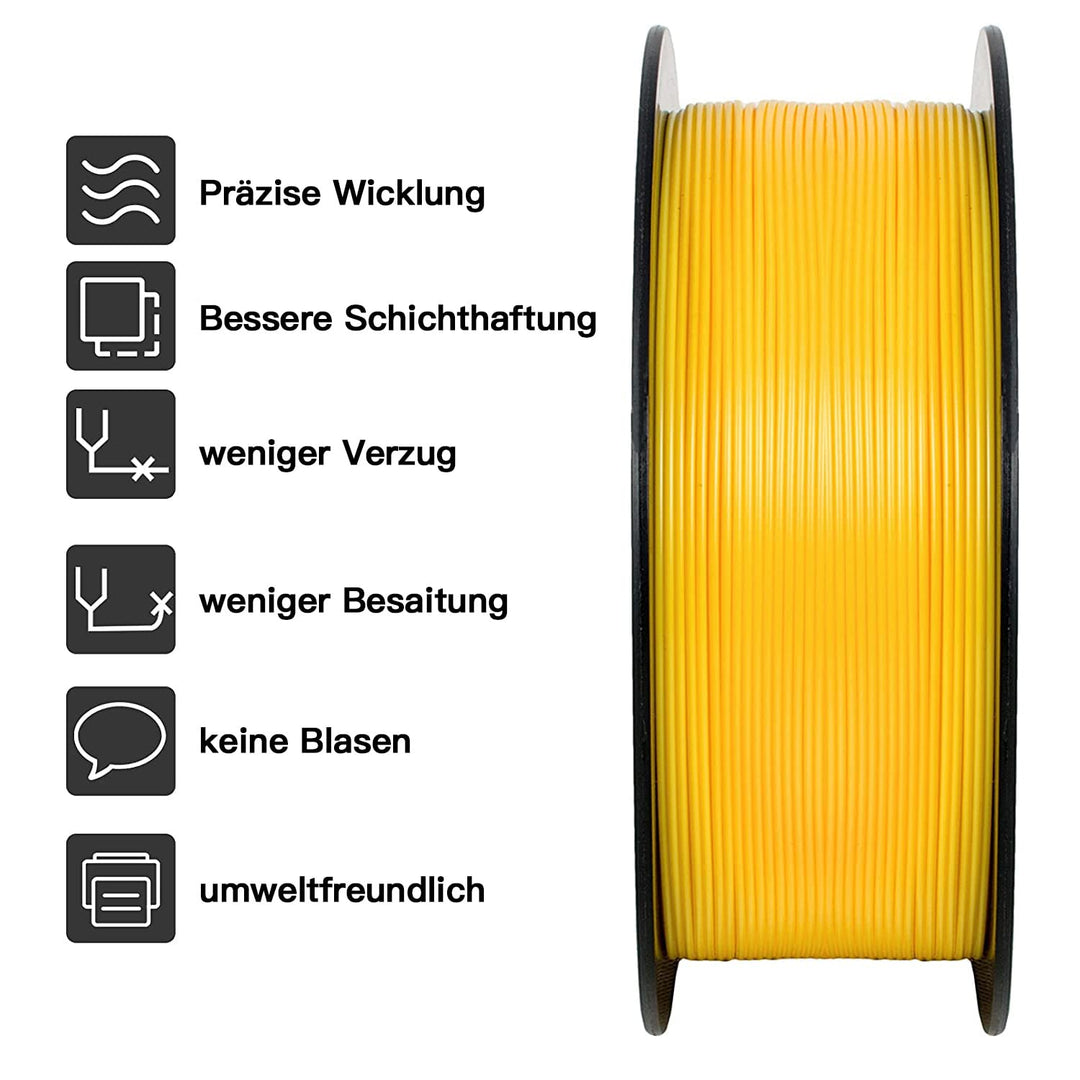 GIANTARM PLA Filament 1.75mm,3D Drucker Filament PLA 1kg,MaBgenauigkeit +/- 0,02mm,3D-Druckmateriali