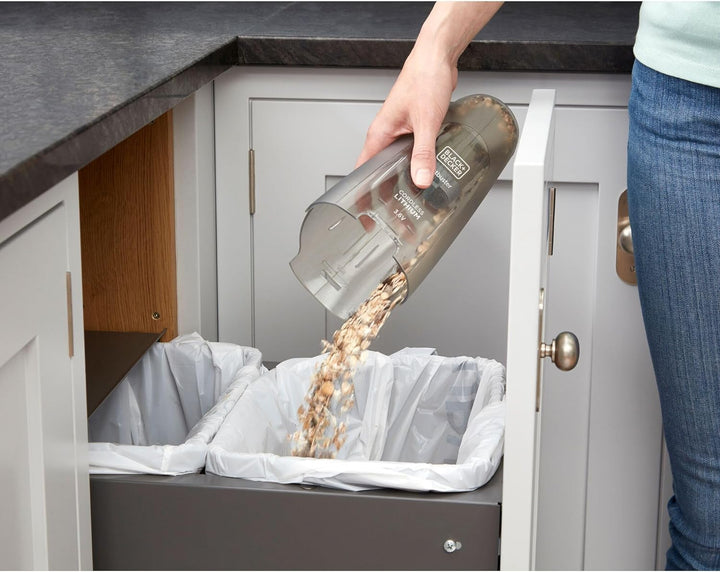 Black+Decker Akku-Handstaubsauger Dustbuster (3.6V Lithium, Handsauger beutellos + kabellos, breite