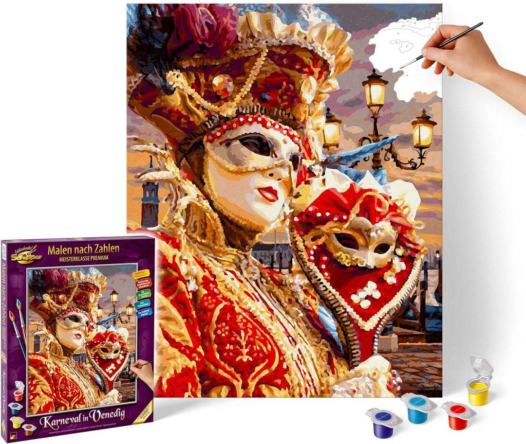 Schipper 609130869 Malen nach Zahlen - Karneval in Venedig - Bilder malen für Erwachsene, inklusive