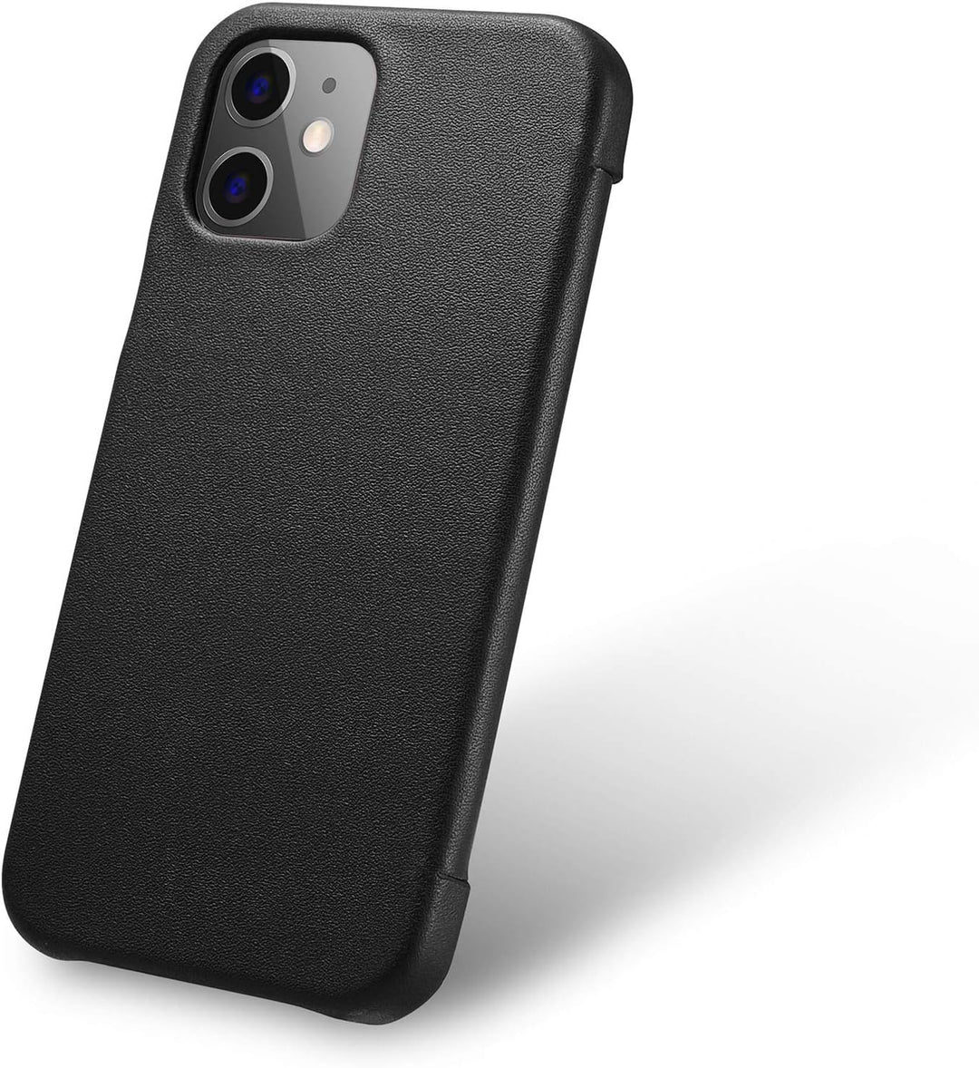 Mobiskin Hülle kompatibel mit Apple iPhone 12 Mini (5,4 Zoll), Handyhülle mit echtem Leder, Case, Sc