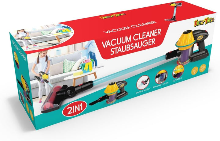 Eddy Toys Staubsauger Kinder, Schwarz, S