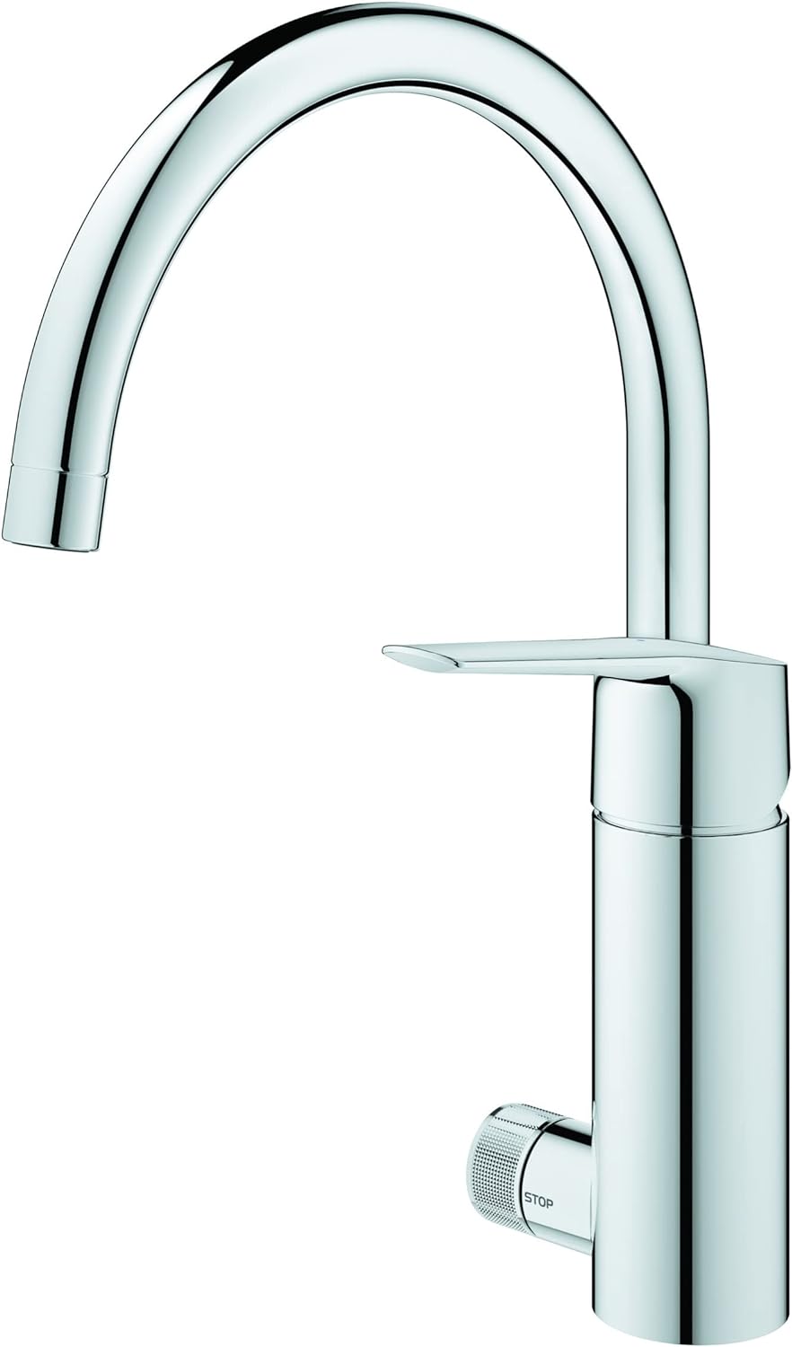 GROHE Start - Einhand-Spültischarmatur (wassersparend, Einlochmontage, Schnellbefestigungssystem), c