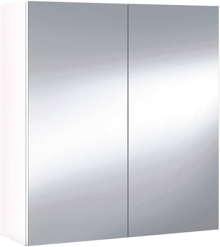 Dmora - Badezimmer-Hängeschrank Lafayette, Säulenschrank für Badezimmer, Hängendes Schliessfach, Glä