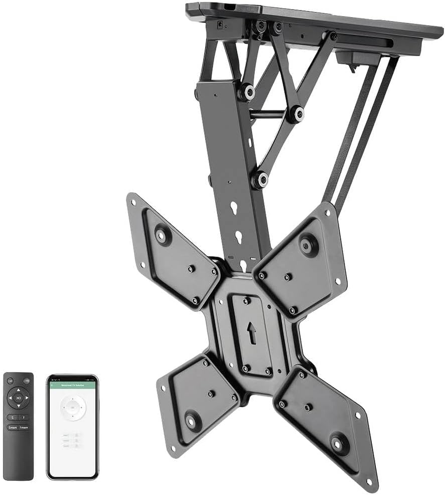 myWall Smart Home Deckenhalterung für Fernseher 23 Zoll bis 55 Zoll (58-140 cm), bis 35 kg, mit Funk