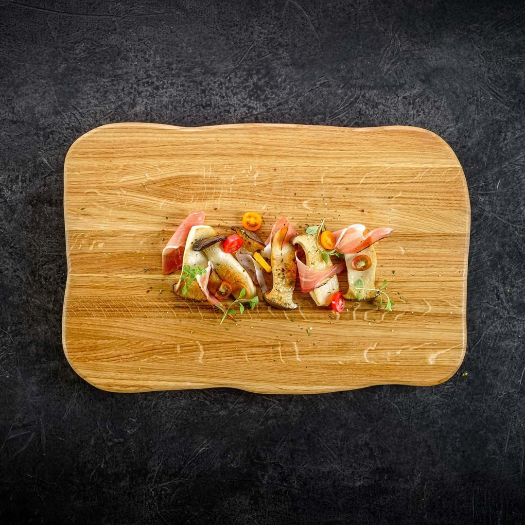 La Madera Schneidebrett Premium aus Eiche hell | Schneidebrett | Küchenbrett von holz4home®