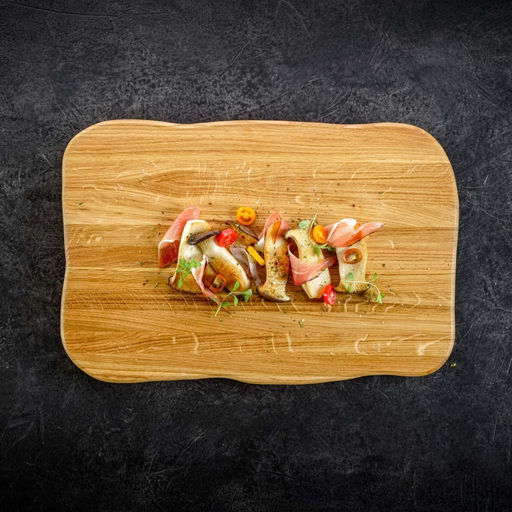 La Madera Schneidebrett Premium aus Eiche hell | Schneidebrett | Küchenbrett von holz4home®