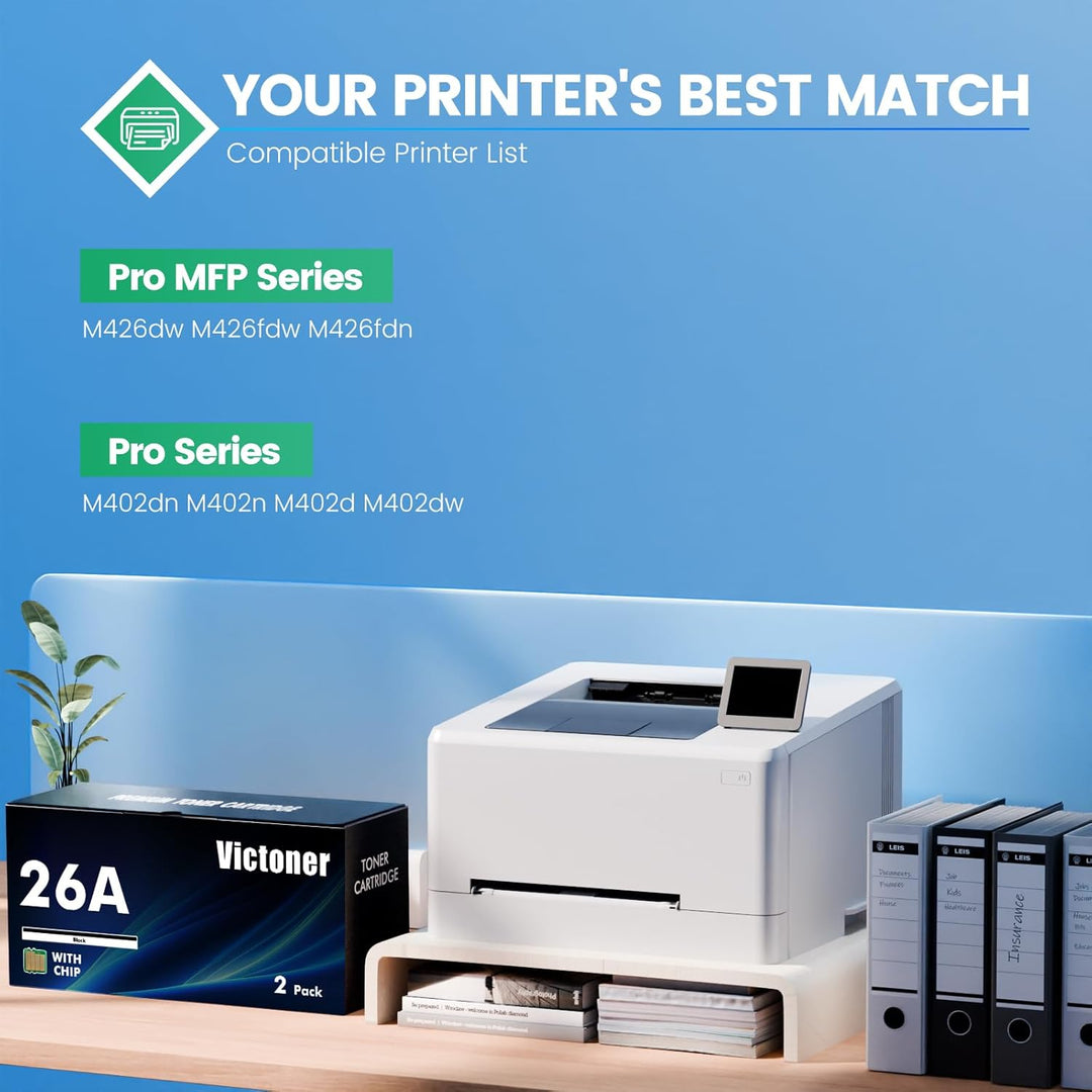 VICTONER 26A CF226A Tonerkartusche Kompatibel für HP 26X CF226X Laserjet Pro MFP M426fdw M426fdn M42