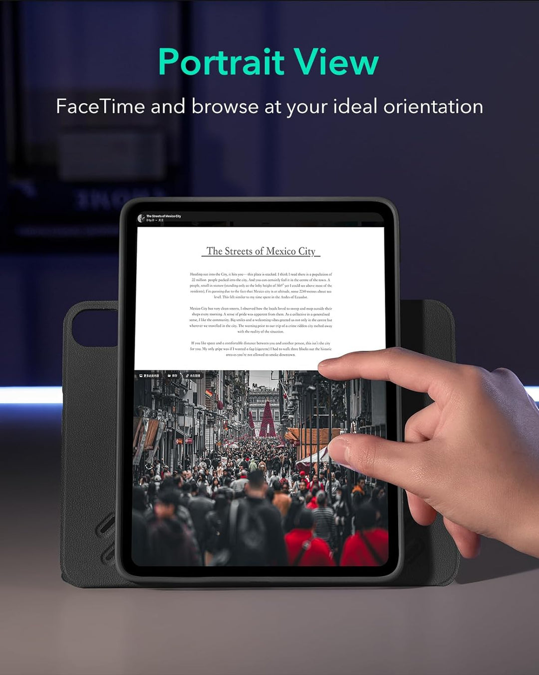 ESR für iPad Air 2022 Hülle, iPad Air 5 Hülle, iPad Air 4 2020, 10,9" Case, abnehmbare magnetische A