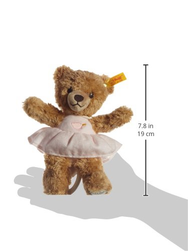Steiff Schlaf-gut Bär Spieluhr - 20 cm - Teddybär mit Kleid - Kuscheltier für Babys - weich & waschb