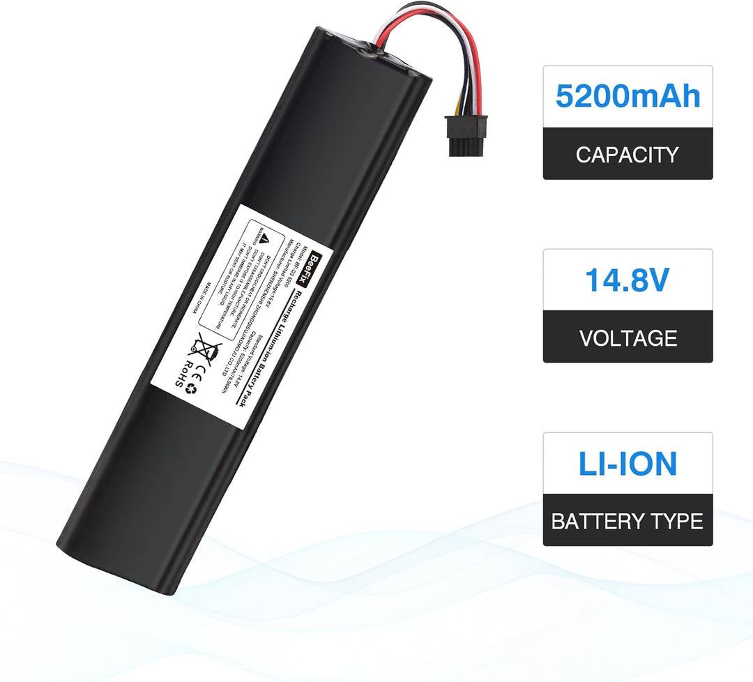5200mAh Ersatzakku für die Neato Robotics Saugroboter Connected D3, D5, D7 Hohe Kapazität Staubsauge