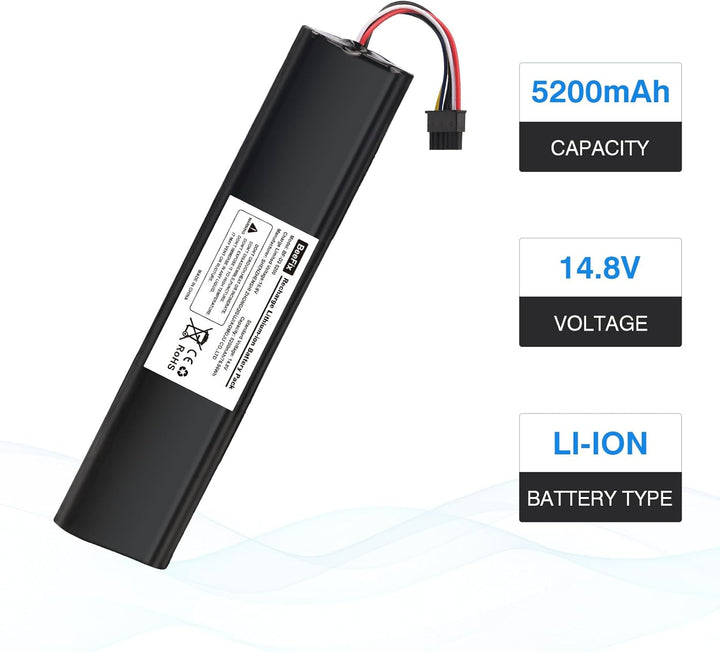 5200mAh Ersatzakku für die Neato Robotics Saugroboter Connected D3, D5, D7 Hohe Kapazität Staubsauge