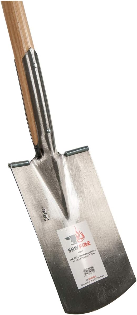 SHW-FIRE 2-TLG. Gartenwerkzeug: Holsteiner Schaufel und Gärtnerspaten mit Eschenholz-Stiel, aus Spez