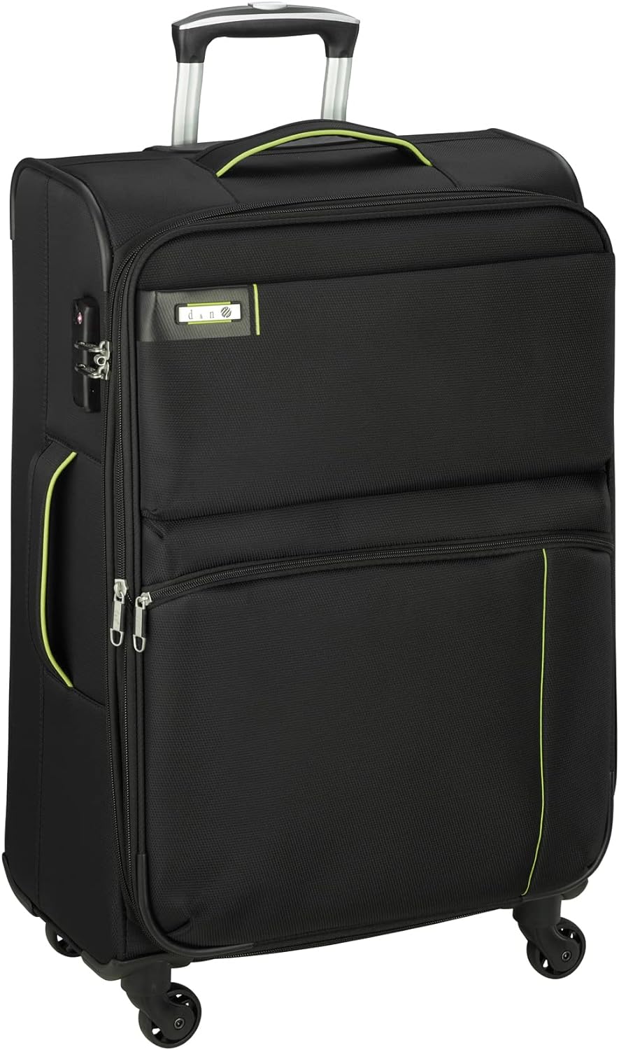 Bowatex Trolley Leicht gross 77 cm Stoff Rollen Koffer 120 Liter Schwarz