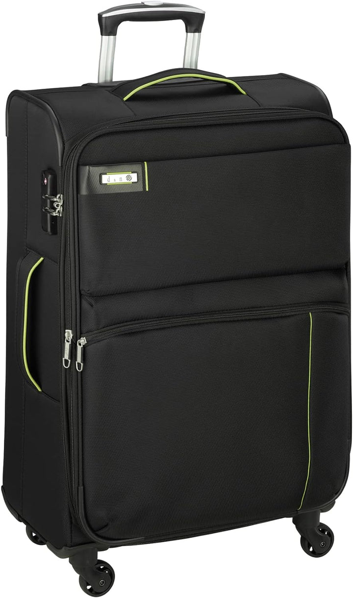 Bowatex Trolley Leicht gross 77 cm Stoff Rollen Koffer 120 Liter Schwarz