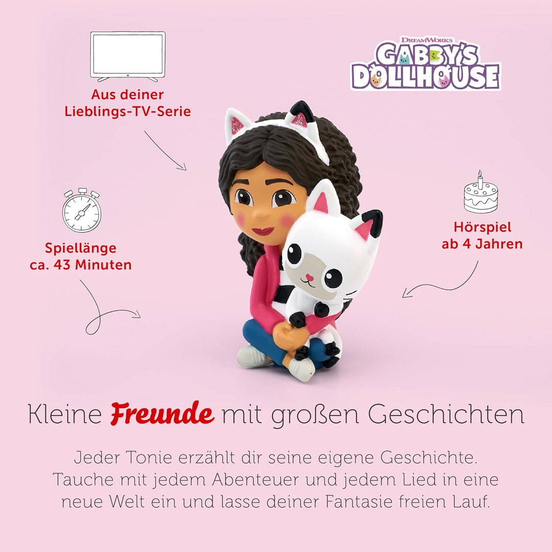 tonies Hörfigur für Toniebox, Gabby's Dollhouse – Das Raumschiff / Gabby hat einen Schluckauf, Hörsp