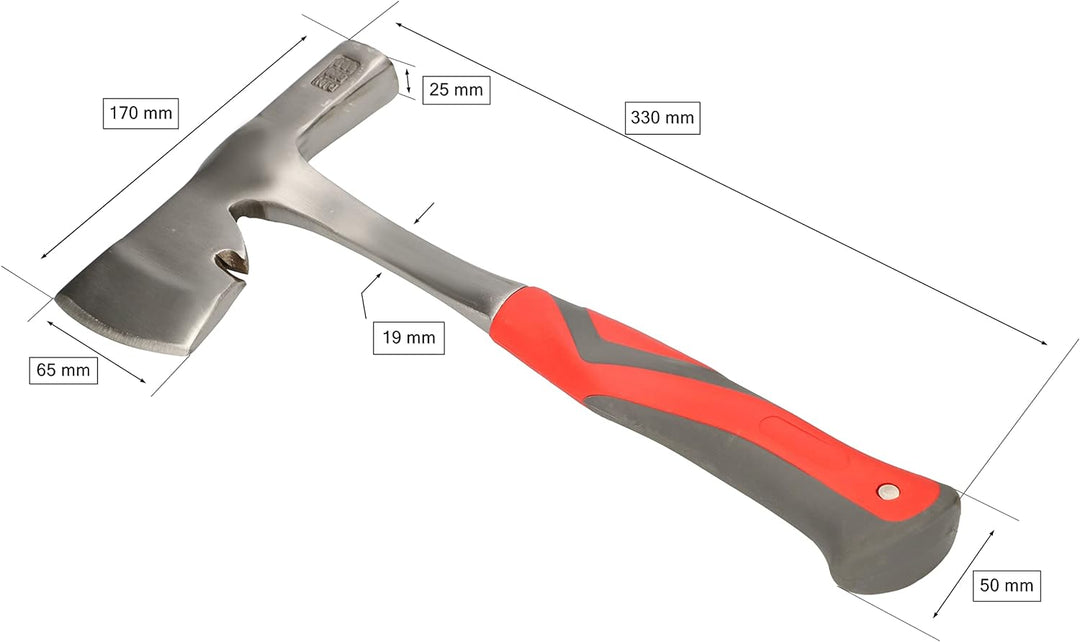 KOTARBAU® Gipserbeil mit Nagelzieher 1000g Geschmiedet Stahl Robuster Ergonomischer Vibrationsdämpfu