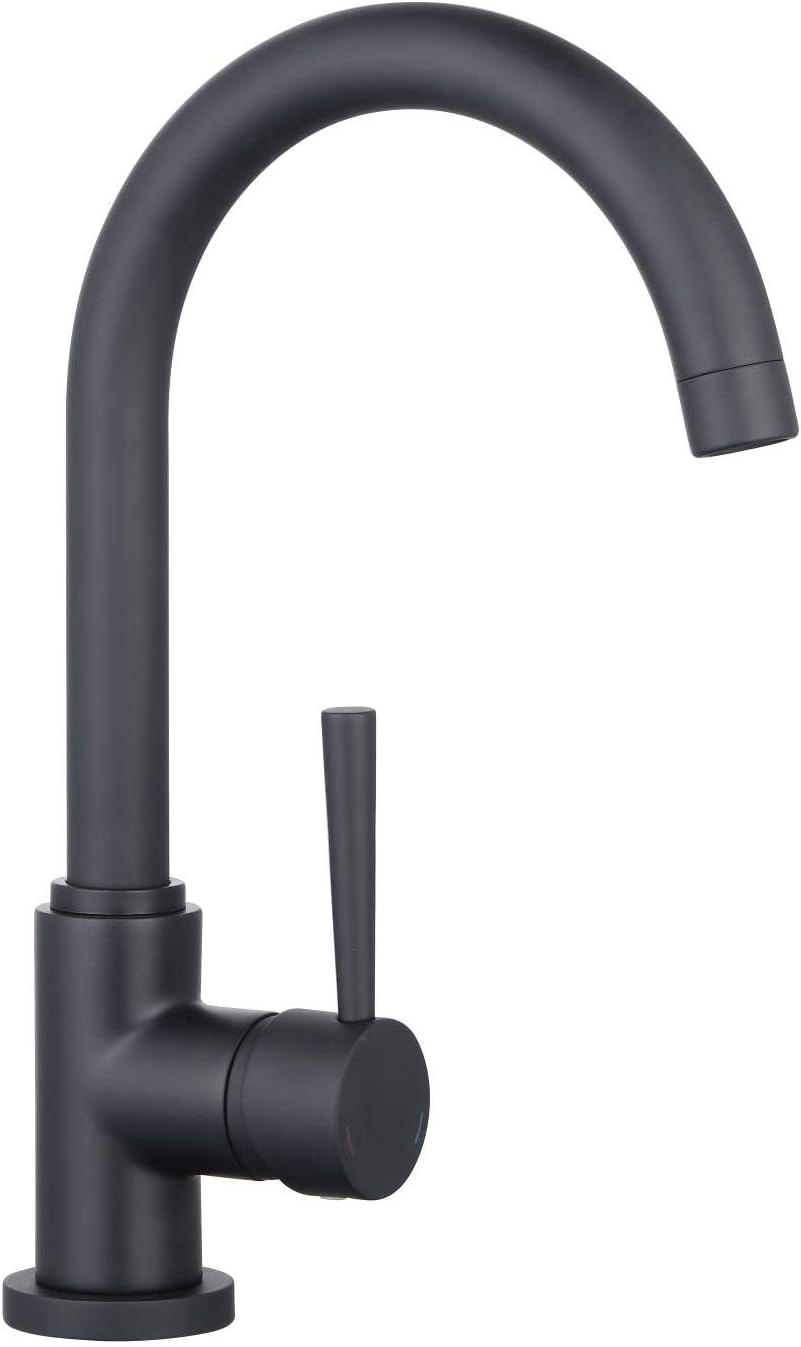 SCHÜTTE 79166 Küchenarmatur Cornwall, 360 Grad schwenkbarer Wasserhahn Küche, Mischbatterie für die