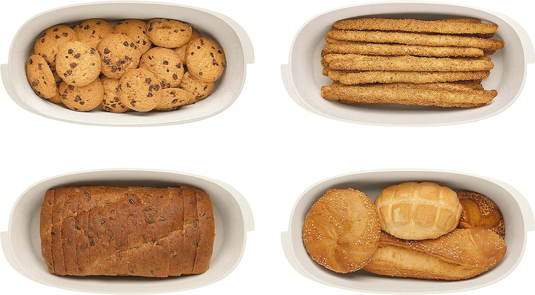 Guzzini - Tierra, Gebäckdose, Brotkasten - Taubengrau, 31,5 x 16,5 x 12,9 | 3 Liter - 197300158