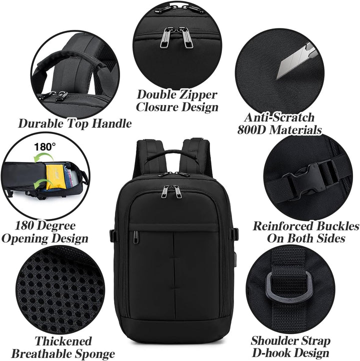 SPAHER Ryanair Handgepäck 40x20x25 Laptop Rucksack 14/15,6 Zoll Laptop Tasche Reiserucksack Handgepä