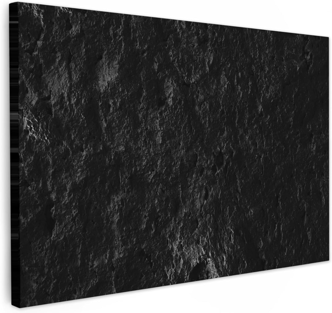 MuchoWow© Leinwand Schwarz Gross 120x80 cm XXL Deko Schlafzimmer Aesthetic Leinwandbilder Wohnzimmer