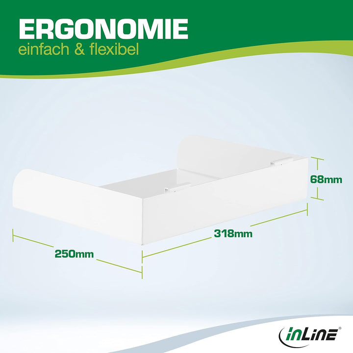 InLine Slatwall -  Ablage gross, Dokumentenablage, Zubehör für das Slatwall System, ca. 31,8x25x6,8c