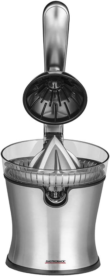 GASTROBACK 41150 Zitruspresse Advanced Pro S, 100 Watt, Aluminiumguss, Automatischer Anlauf, Edelsta