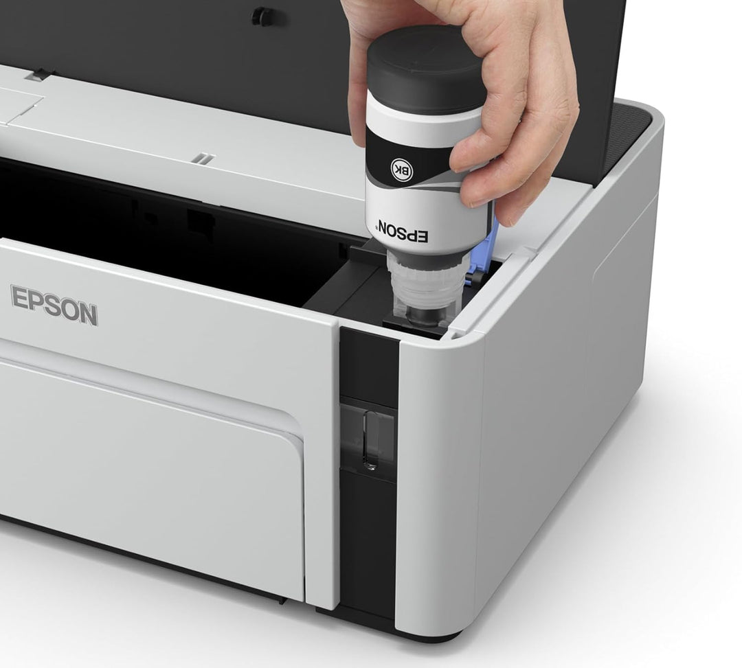 Epson EcoTank ET-M1120 nachfüllbarer Schwarzweissdrucker (Singlefunction, DIN A4, Wi-Fi, USB 2.0) gr