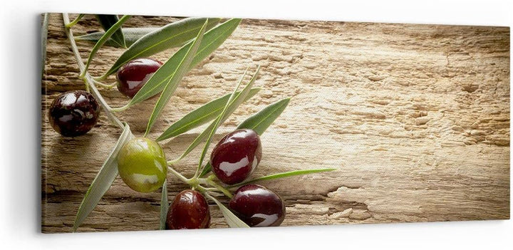 Wandbilder Dekoration Wohnzimmer Oliv italien aroma diät Panorama Bilder auf Leinwand 120x50cm Leinw