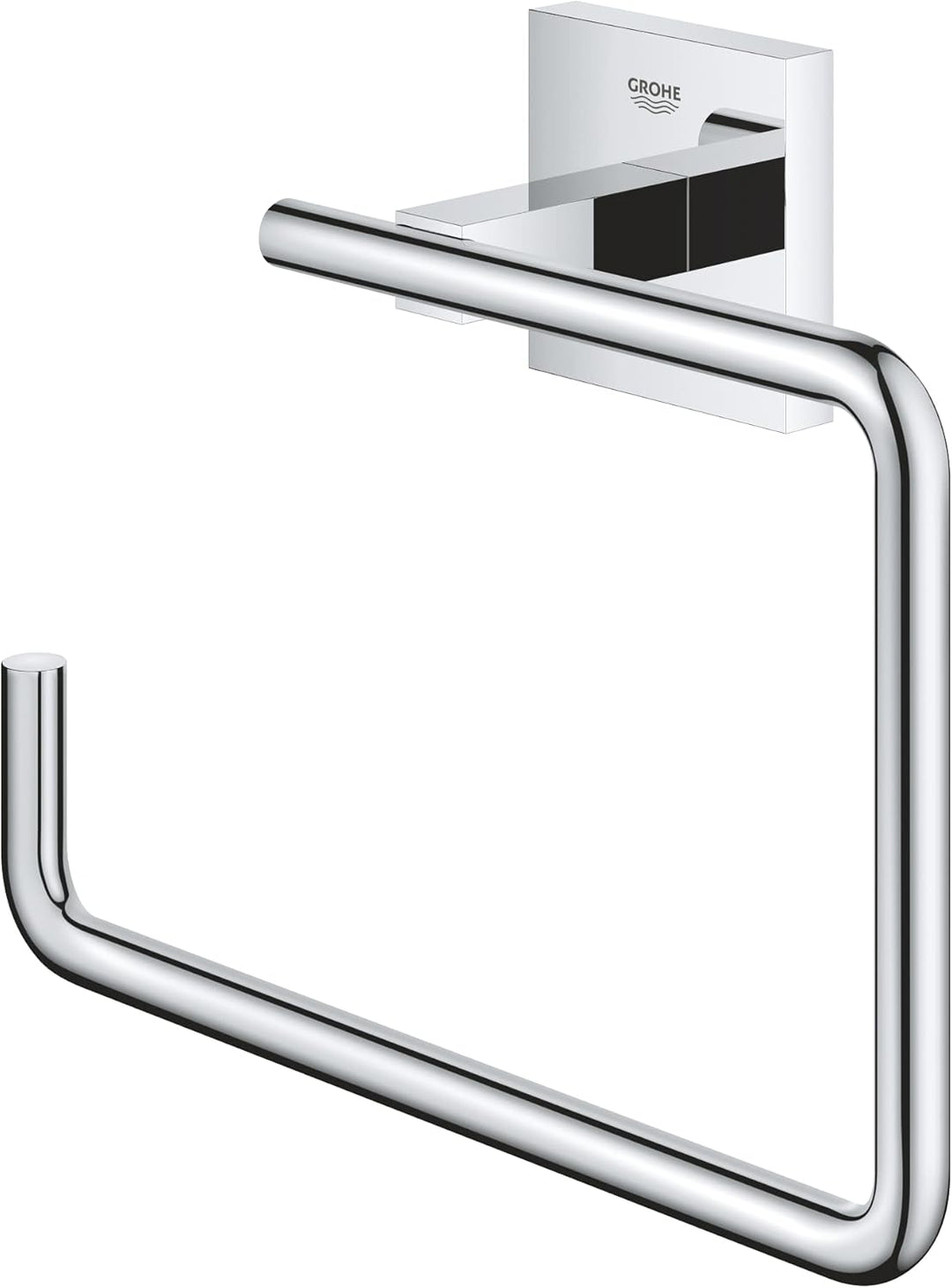 GROHE Start Cube - WC- Papierhalter (verdeckte Befestigung, Material: Metall), chrom, 40975000 + Kle