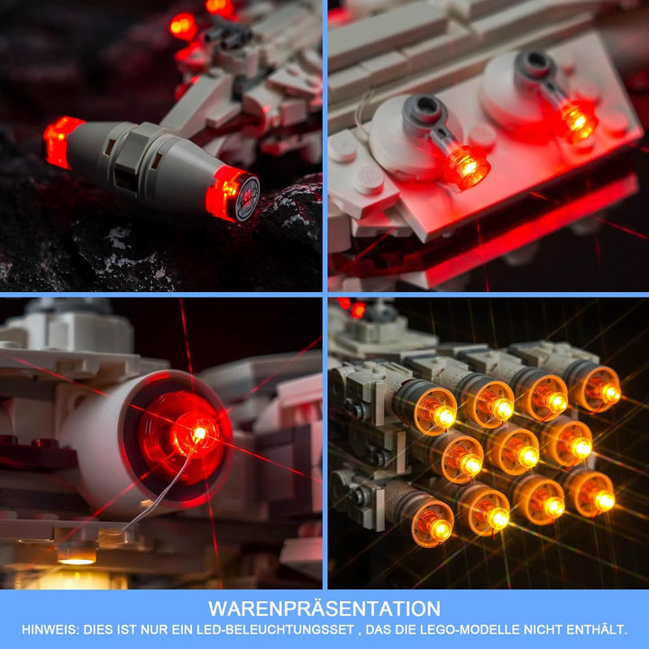 LocoLee Licht Kompatibel mit Lego Tantive IV, Nur Lichter Set - Kein Modell, Licht BeleuchtungSet Co